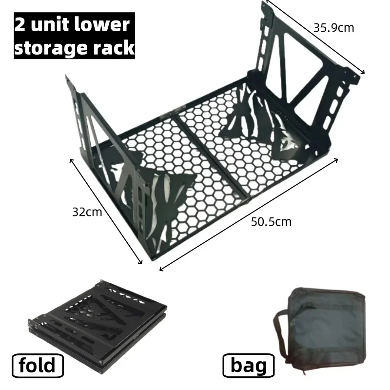 

Outdoor Camping Portable IGT Hanger Lightweight Storage Rack IGT Table Accessories IGT 2 Unit Hanging Rack