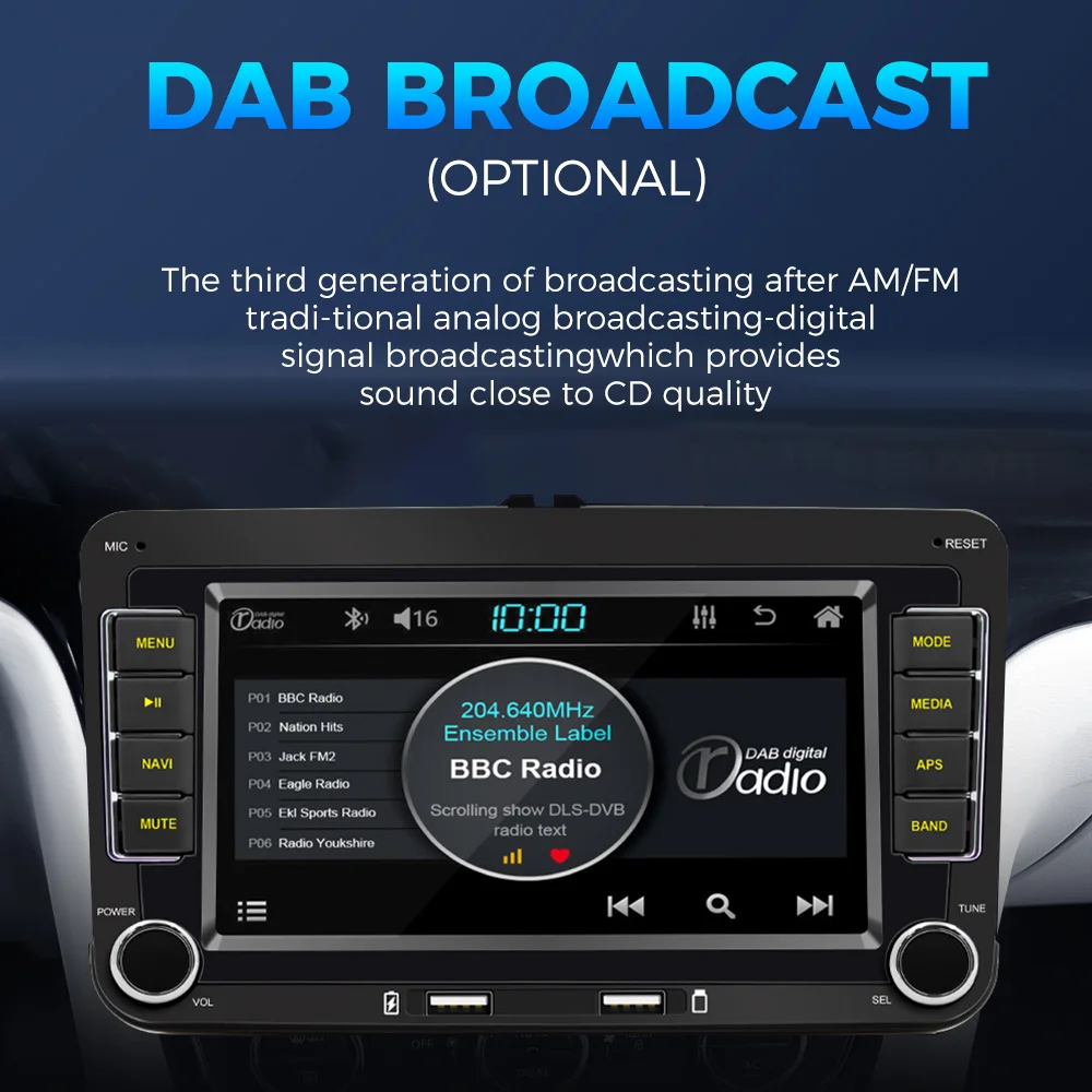 أندرويد 13 راديو السيارة 2 الدين سيارة مشغل وسائط متعددة لتحديد المواقع واي فاي Carplay لفولكس واجن سكودا اوكتافيا جولف 5 6 توران باسات بولو جيتا