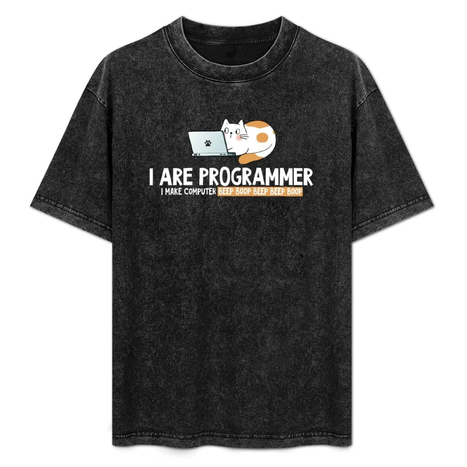 

I Are Programmer Cat Programmer T-Shirt T-shirts man cheap stuff blue archive oversizeds men clothes