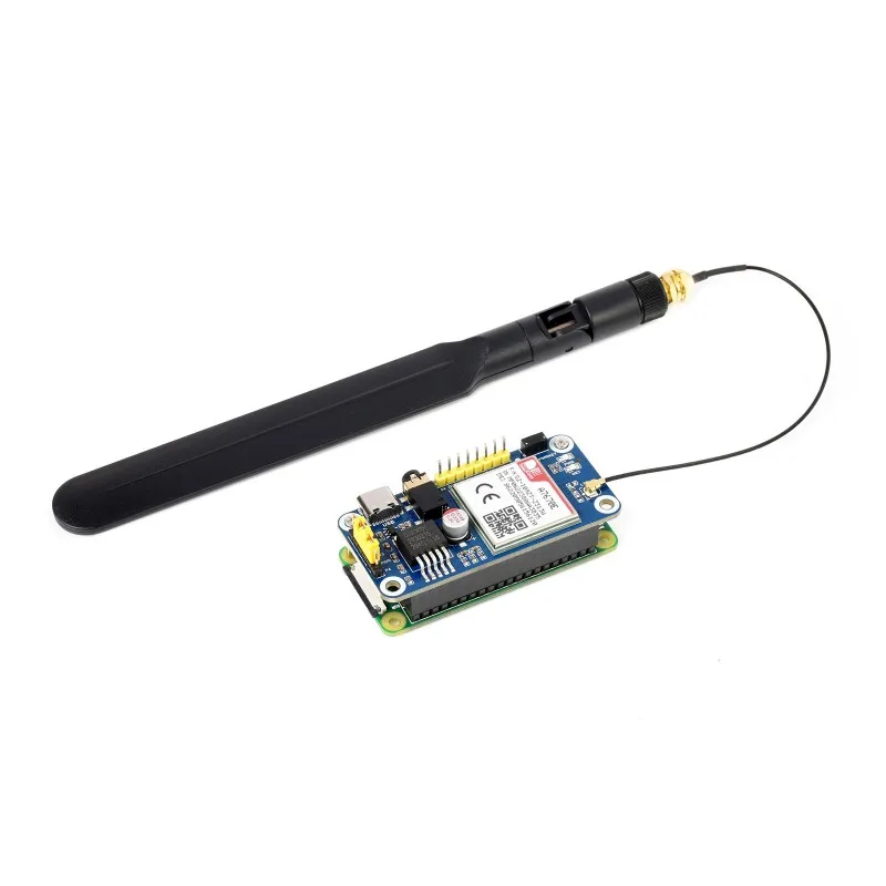 A7670E LTE Cat-1 HAT para Raspberry Pi, Multi Band, 2G GSM / GPRS, LBS, para Europa, Sudeste Asiático, Asia Occidental, África, China