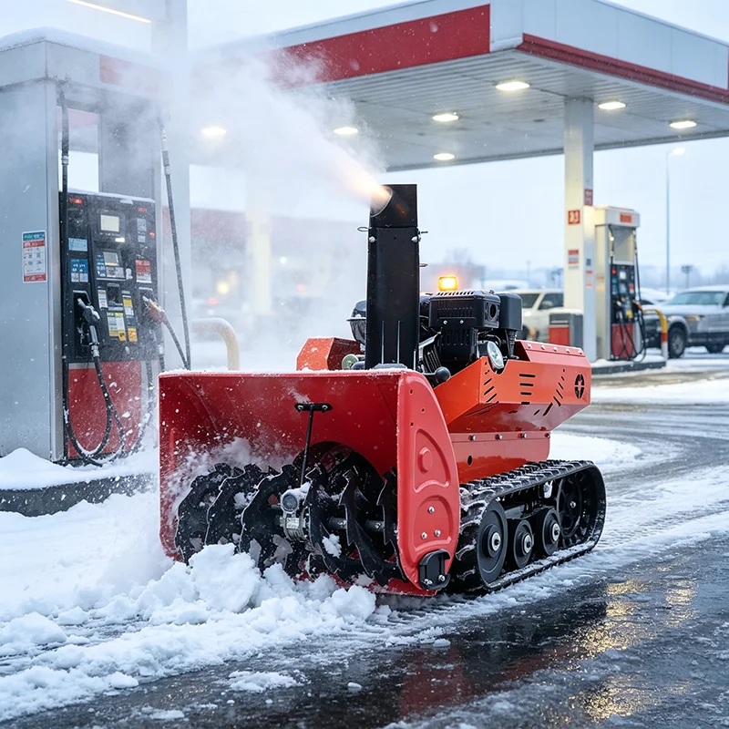 Track Crawler Remote Control Snow Blower RC Snow Thrower Commercial Snow Clearing Machine