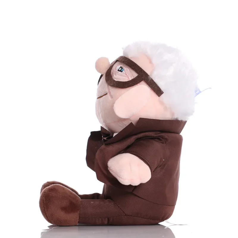 20cm Carl UP Plush Toys Movie UP Character Soft Toy Flying Ring Travel Carl Old Man&Lady Stuffed Peluche for Kids Birthday Gifts