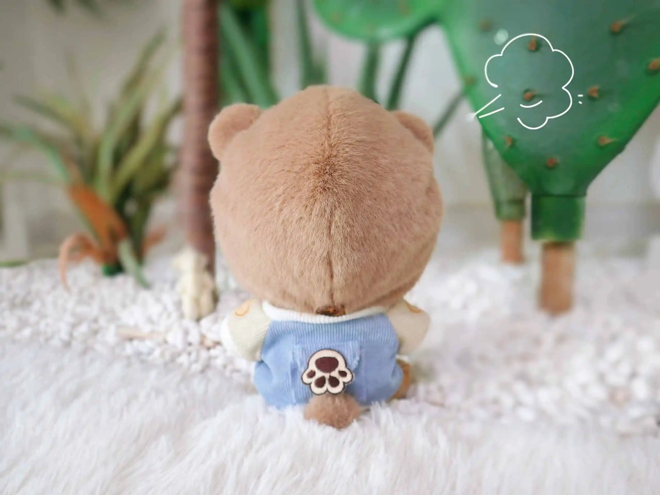 20cm Doll Clothes Bear Cake Coat Bear Shoes Costume Suit Stuffed Plushies Plush Doll Accessories Anime Toy For Kids Gifts