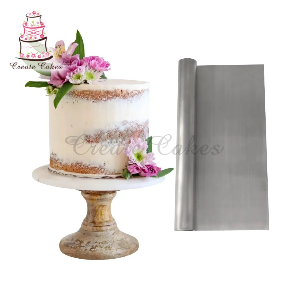 

Stainless Steel Cake Scraper Pastry Cutters Baking Cake Cooking Dough Scraper Fondant Spatulas Edge DIY Baking Decorating Tools