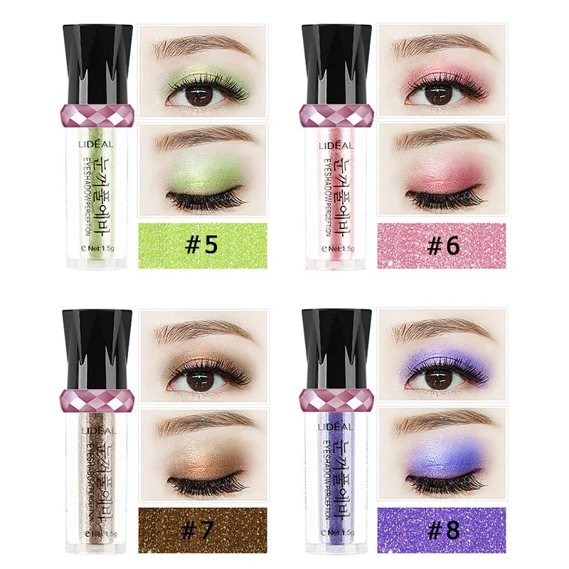 Single Color Roller Eyeshadow Palette Glitter Pigment Loose Powder Eye Shadow Makeup Cosmetics Shimmer Palette