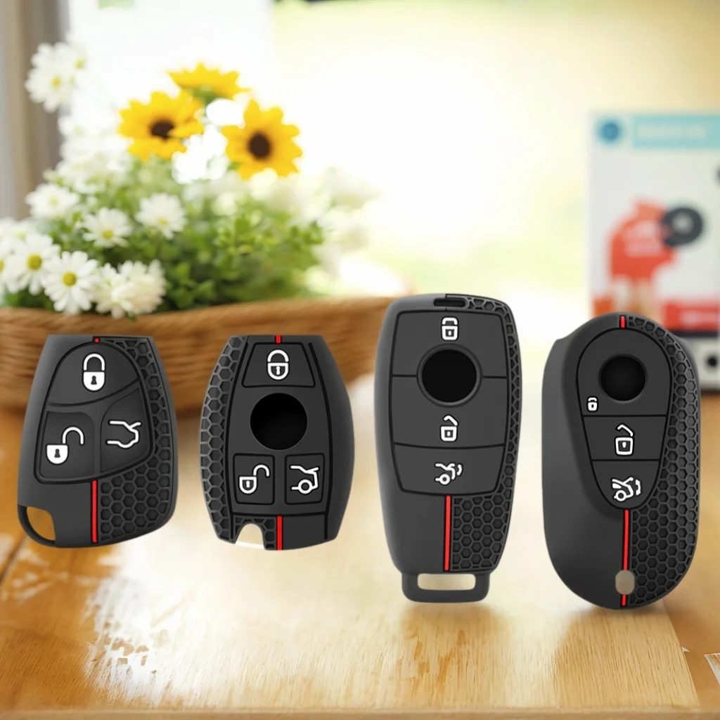 

Car Key Case Cover Key Bag For Mercedes Benz A B C E S G Class W221 W177 W205 W213 Car-Styling Holder Shell Auto Accessories