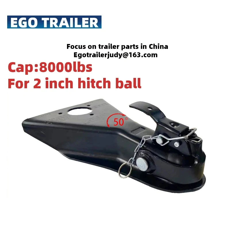 

EgoTrailer 8000lbs 2Hitch ball A Frame Trailer Coupler Coupling RV weld on trailer parts accessories