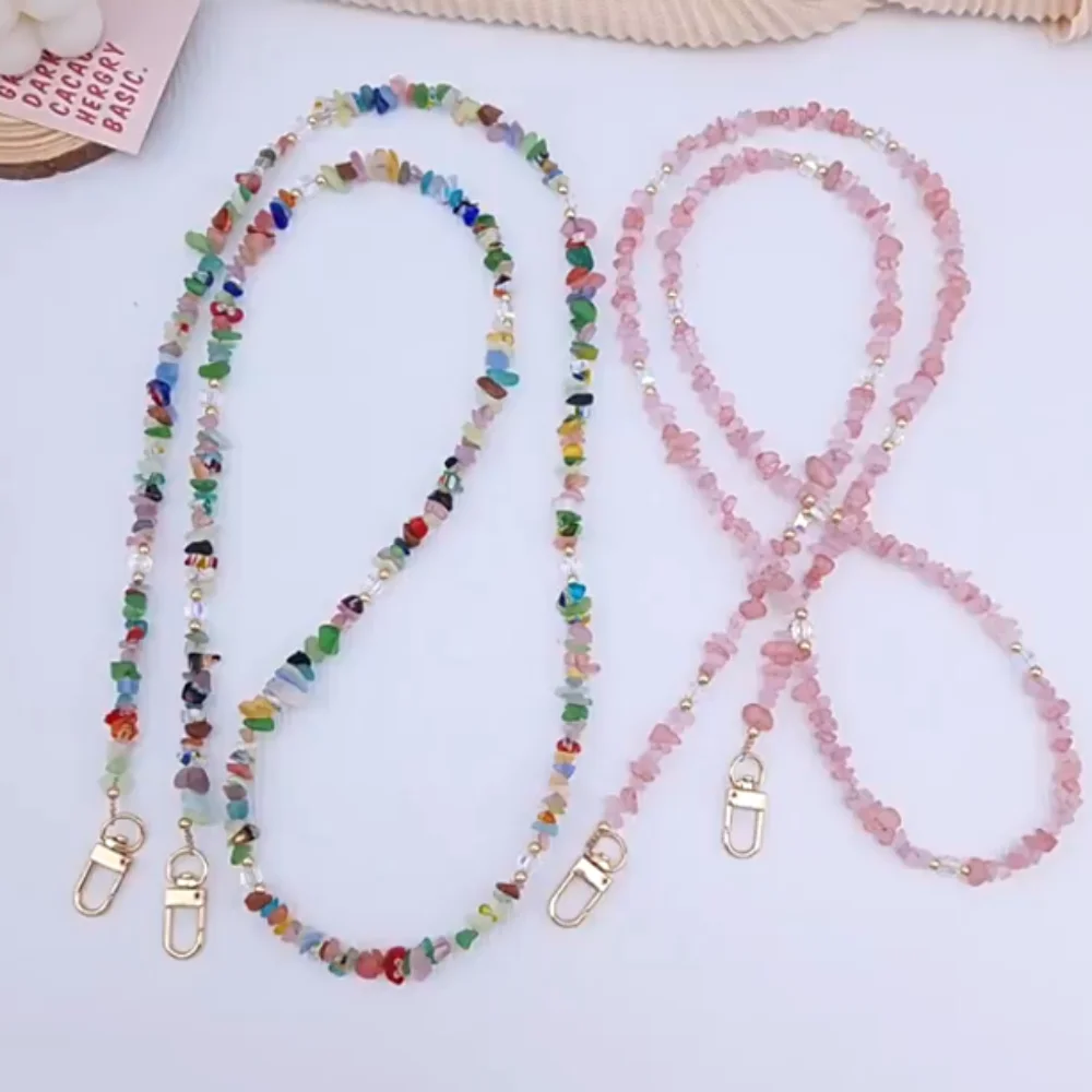 

Ремешок-цепочка для телефона Love Beads, нашейный шнурок для мобильного телефона, защита от потери, шнурок для телефона на шею