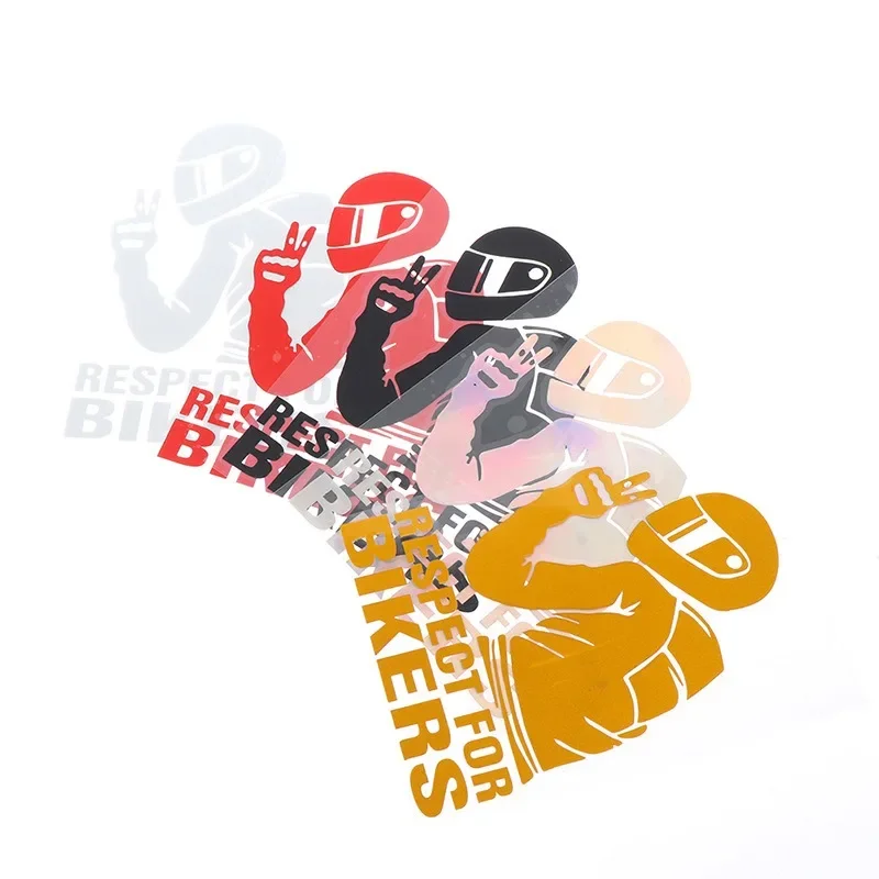 Respect for Bikers Vinyl Car Sticker Creative Personality Decal for Auto Body Window Motorcycle Decor
