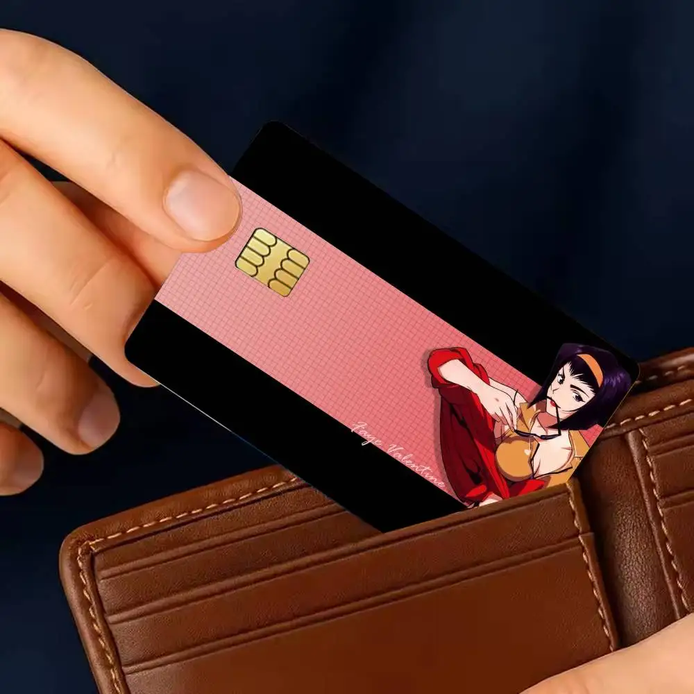 Cowboy Bebop Faye Valentine Sticker Film Tape Skin for Credit Card Debit Card Waterproof Stickers