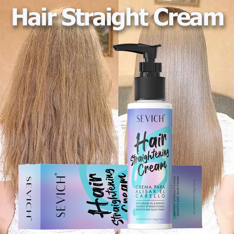 Crema alisadora del cabello, crema para el cuidado del cabello suavizante más rápida, mascarilla reparadora para el cabello rizado, previene la sequedad, crema correctora alisadora