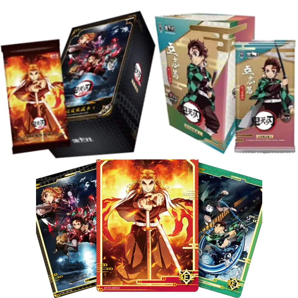 

Genuine Demon Slayer Card Infinite Train Chapter Kitchen Door Tanjiro Nedouzi Animation Peripheral Collectible Cards