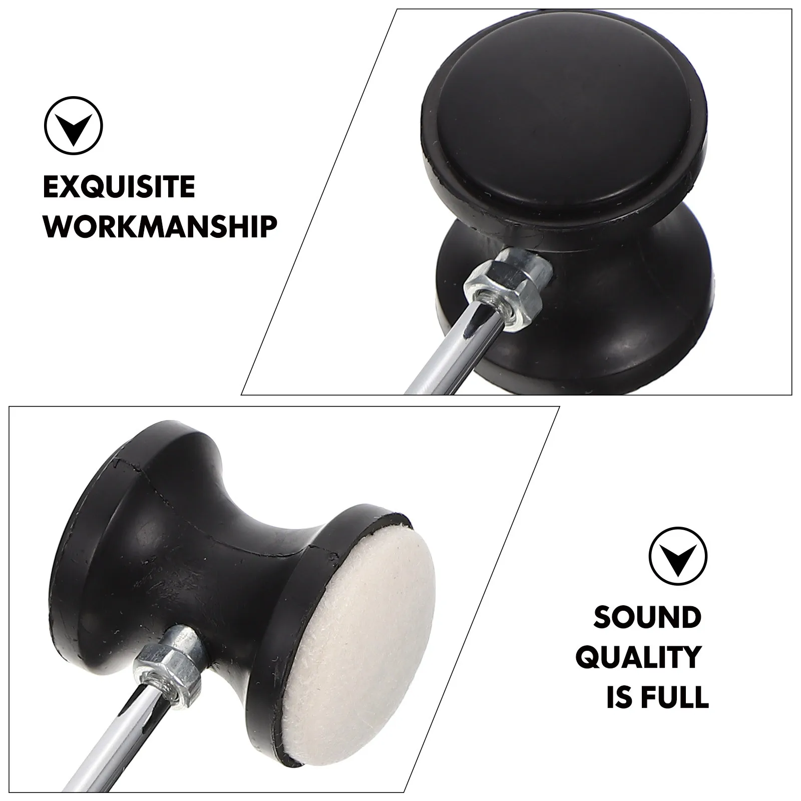 

Felt Drum Beater Head Replacement For Kick Pedal Durable Percussion Instrument Accessory Drum Foot Pedal Part