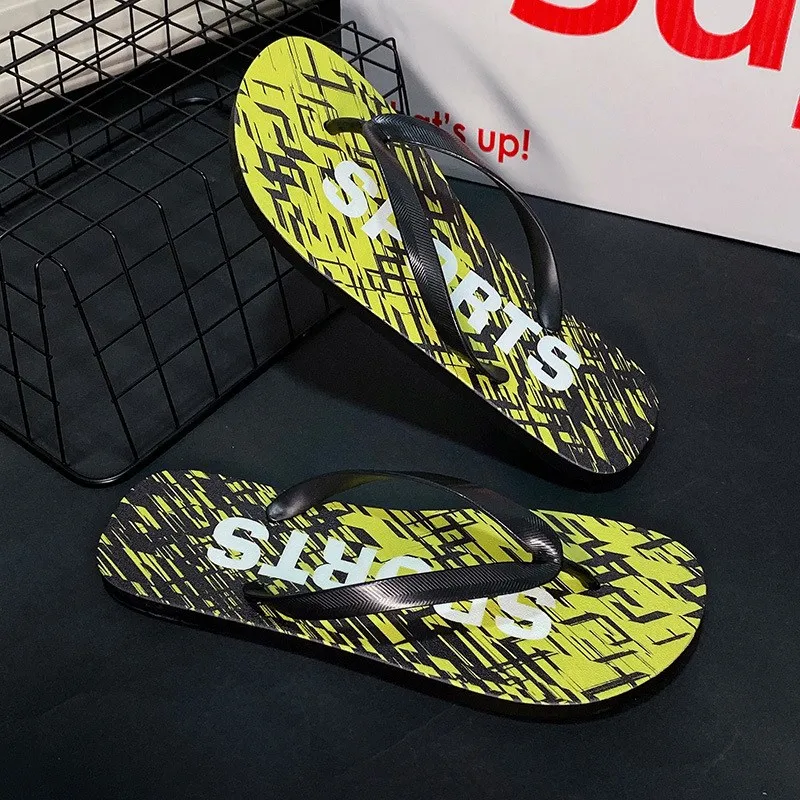 

Lightweight Anti-slip Wear-resistant Summer 2024 Men's Sandals British Style Couple's Flip Flops Beach Outdoor Shoes