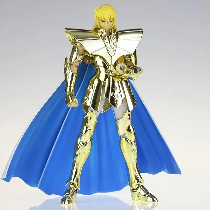 CS Model Saint Seiya Myth Cloth EX Virgo Shaka w Andromeda Shun Head+Lotus Base 24K/OCE Gold Knights of the Zodiac Action Figure