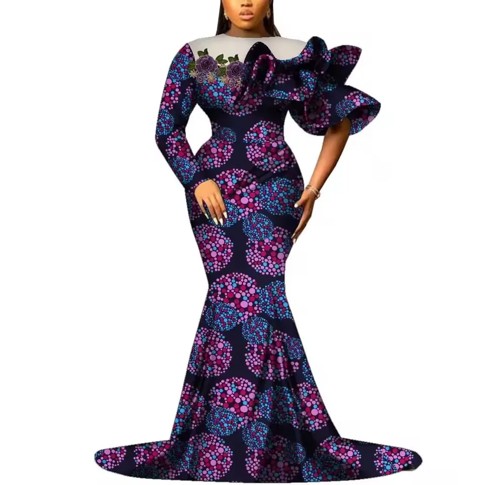 

Plus Size African Party Dresses for Women Dashiki Ankara Wedding Evening Gown Maxi Long Dress Africa Clothe Elegant Party Church