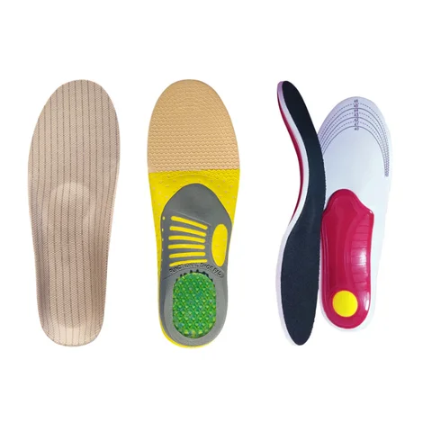 Semelles intérieures de chaussures de sport pour hommes et femmes, absorbant les chocs, respirantes, pour basket-ball, course à pied, Correction de la voûte plantaire, confortables