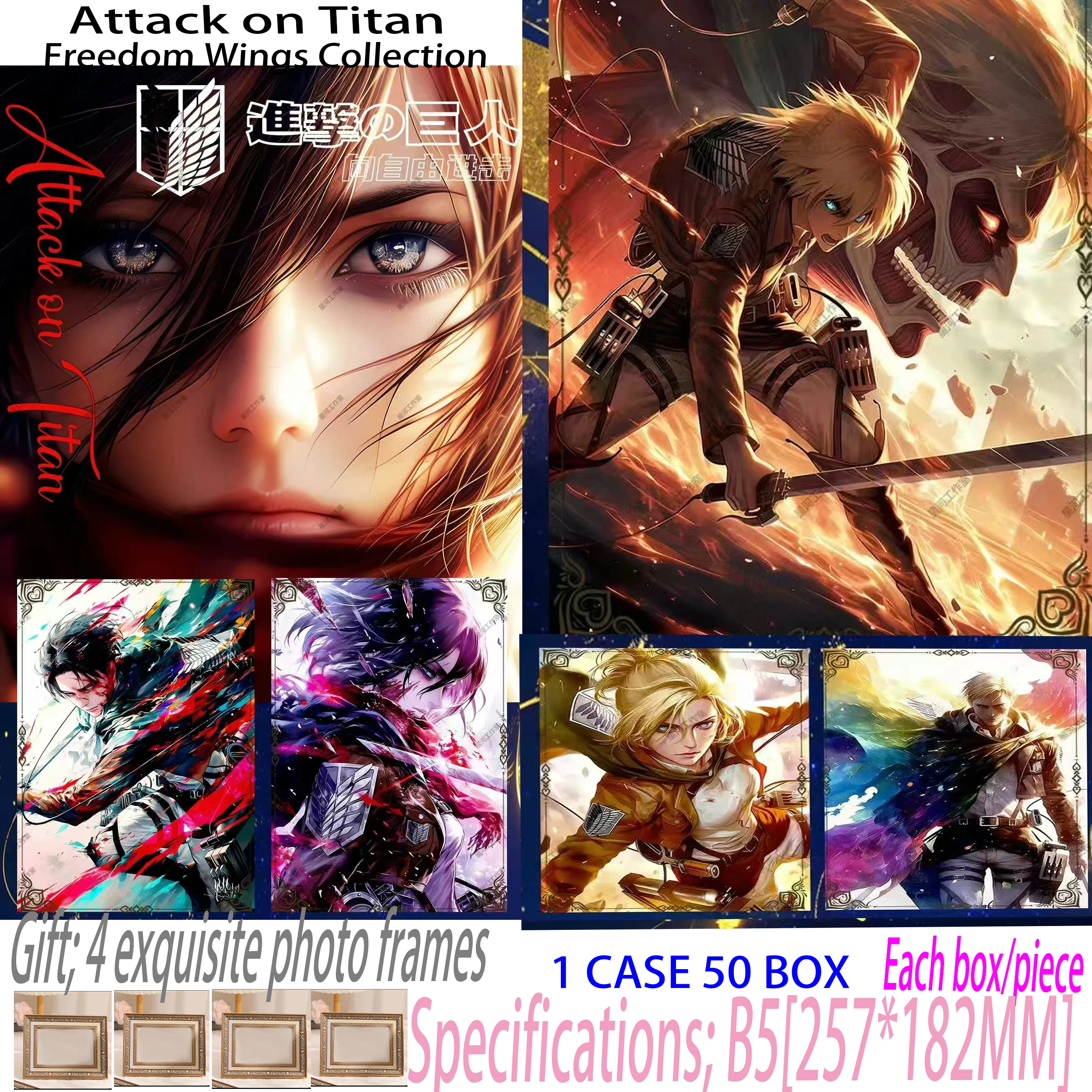 

Wholesale Goddess Story Attack on Giant Game Collection Card Characters Toys Hobby Board Game Fan Replenishment Pack Monster Fig