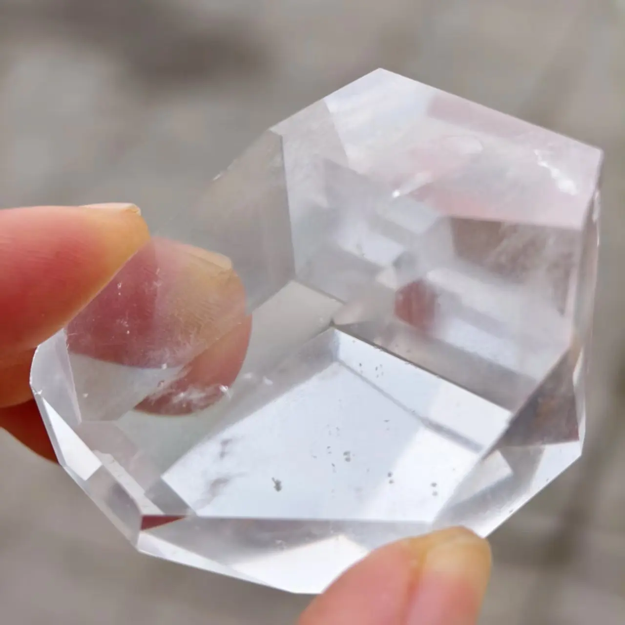 Natural Transparent Crystal, Accompanying, Polished Transparent Quartz Accompanying, Mineral Healing