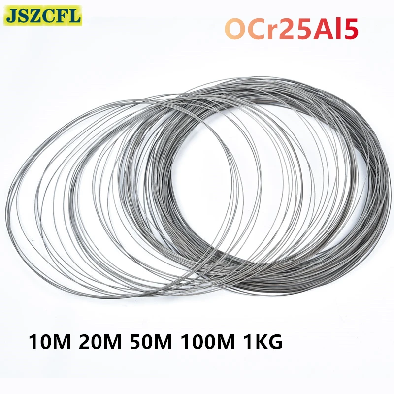 1kg OCr25Al5 iron chromium aluminum alloy wire 0.2-5mm heating electric resistance wire high-temperature alloy heating wire