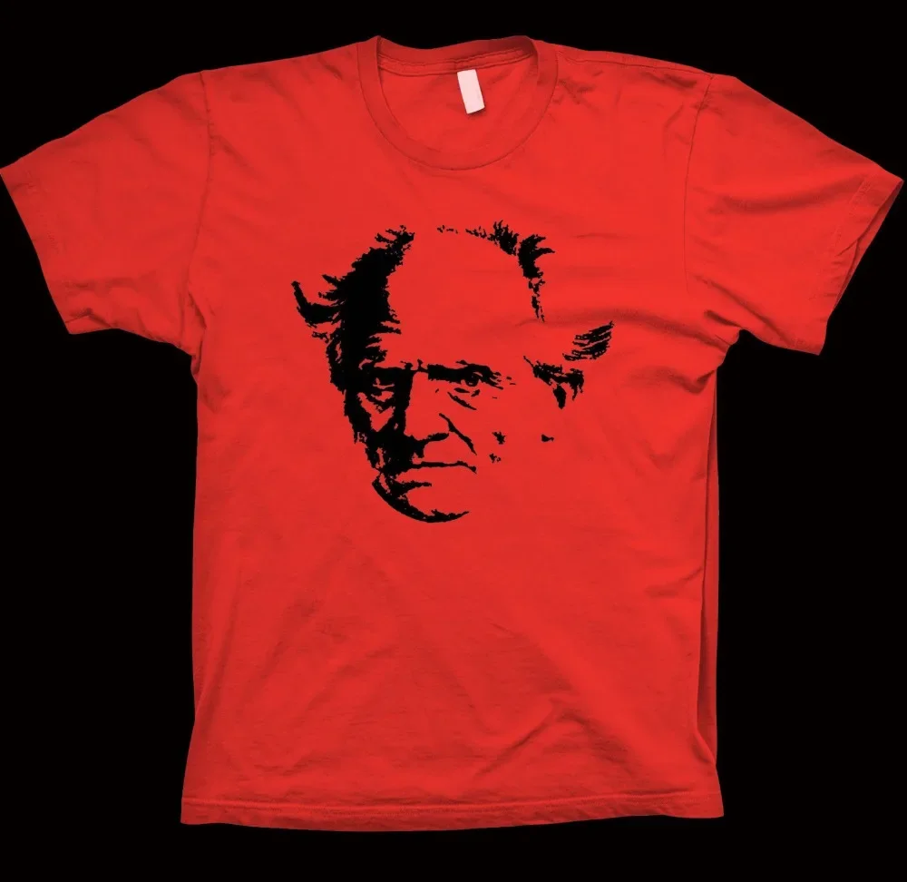T-Shirt Arthur Schopenhauer, romancier, auteur, écrivain, poésie, livre, philosophie, T-Shirts simples en coton à manches courtes pour hommes