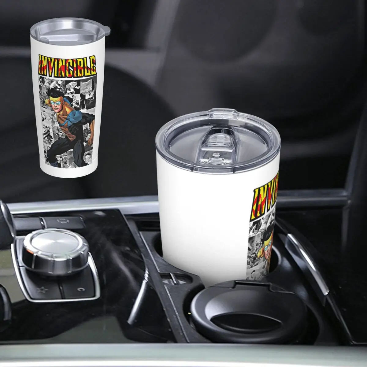 Invincible TV Show Mark Stainless Steel Tumbler Vacuum Insulated Mugs Thermal Cold Bottle Straws With Lid 20oz