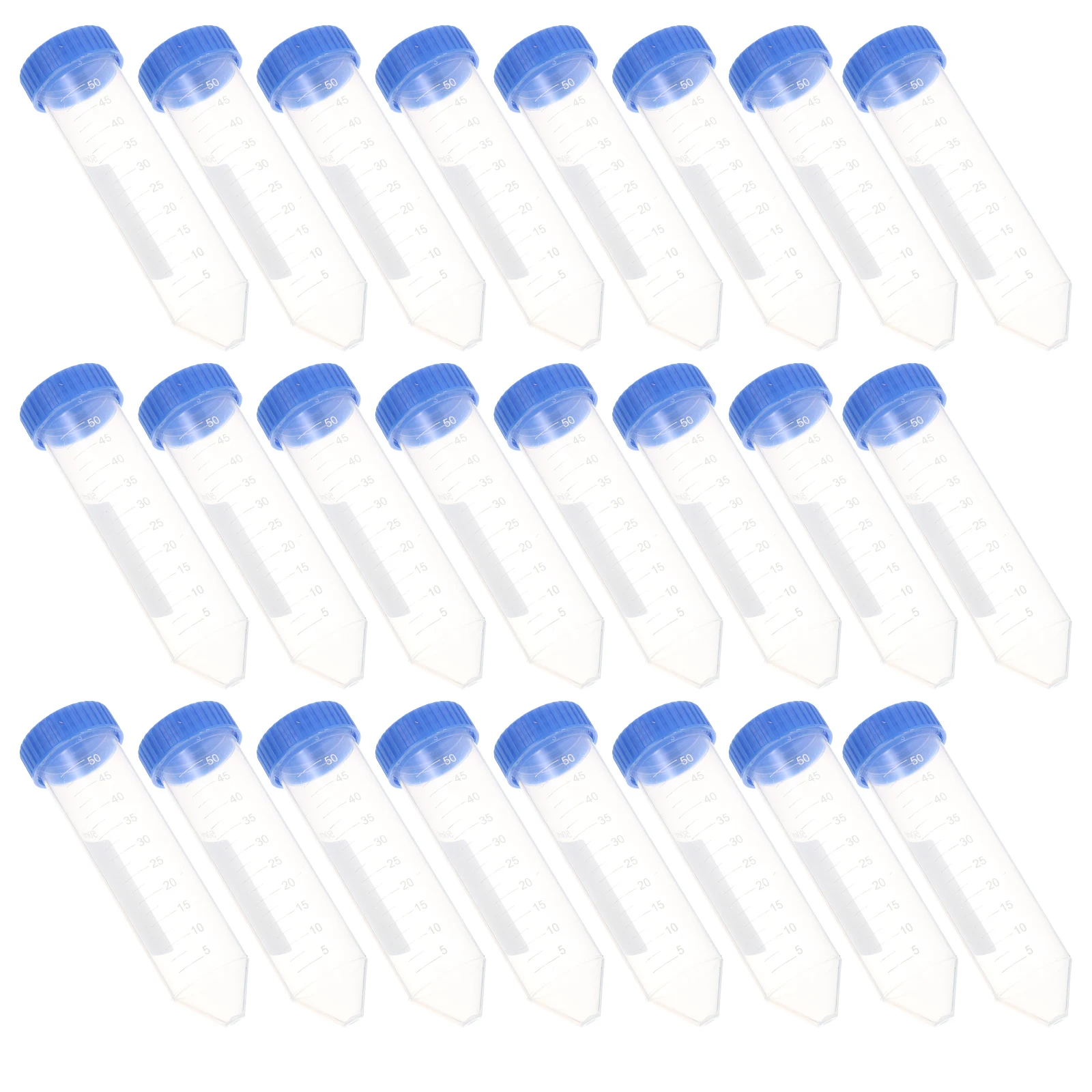 

25 PCS Tube Measuring Storage Tubes with Caps 50ml Laboratory Supplies Can