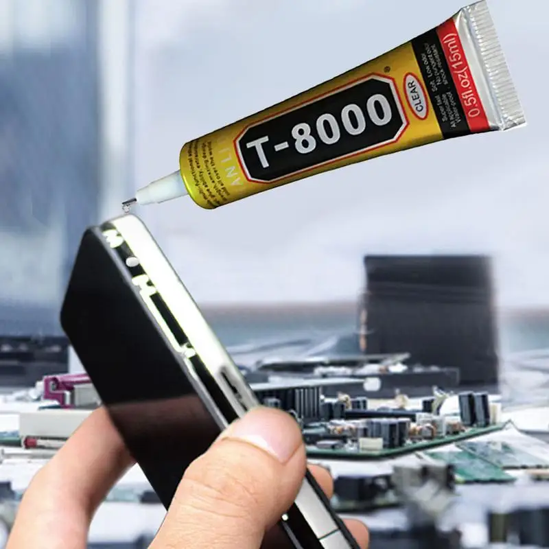T-8000 접착제 휴대폰 화면 수리 접착제, 다용도 접착제, 에폭시 수지 수리, 휴대폰 LCD 터치 스크린, 도어 윈도우 DIY 본드 셀 패브릭 접착제