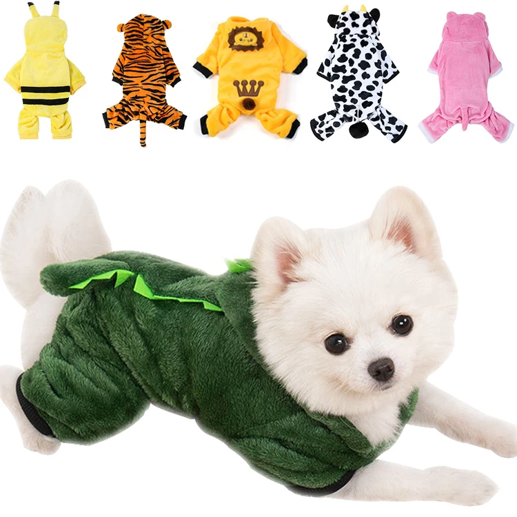 Pet Dog Clothes for Small Dogs Fleece Dog Costume Puppy Cats Chihuahua Clothing Pet Jumpsuit French Bulldog Clothes Pets Hoodies