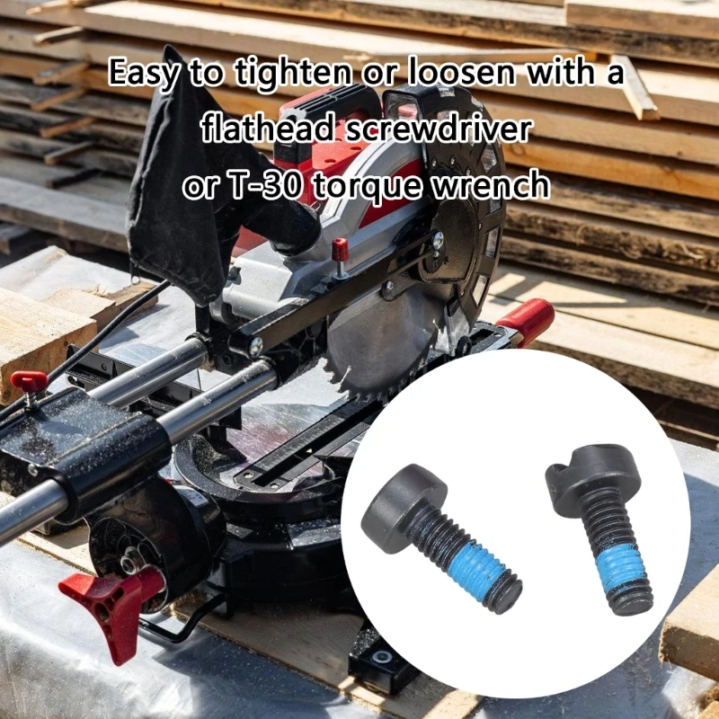  Practical Sturdy Steel Arbor Bolts Accessory With Tile and Miters Sawed 2PCS Replacement Hardware Daily Casual Use
