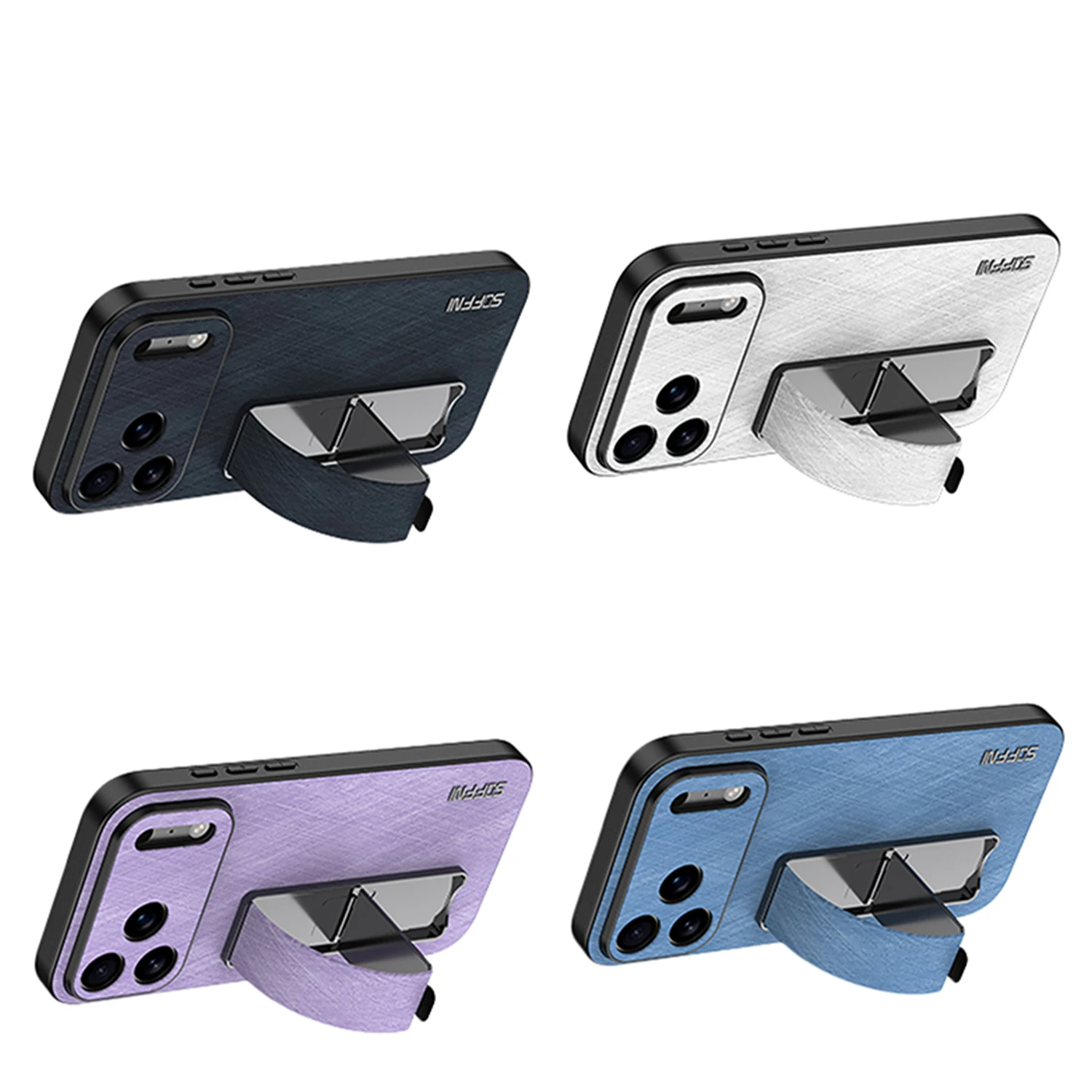 

Гальванический чехол-держатель для телефона с браслетом для Iphone 17, 16, 15, 14, 13 Pro Max с матовым узором, защитный чехол «все включено»