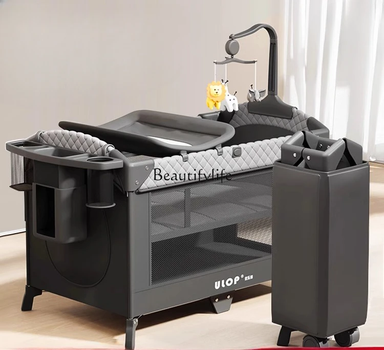 Foldable Splicing Big Bed Mobile Portable Diaper-Changing Table