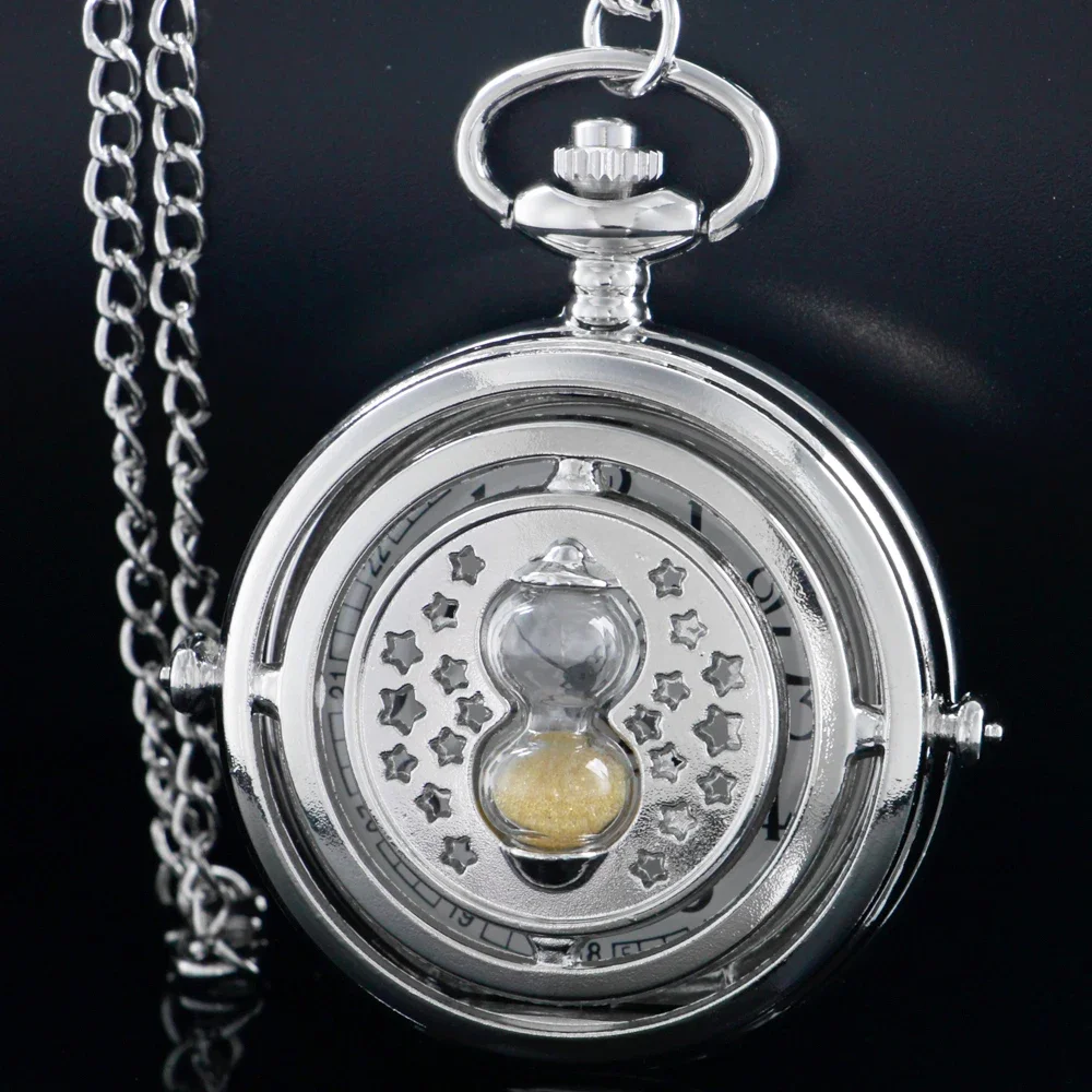 New Arrival Luxury Silver/Gold Vintage Necklace Women's Neutral Pocket Watch Time Simulation Design Quartz Clock Gift アンティーク