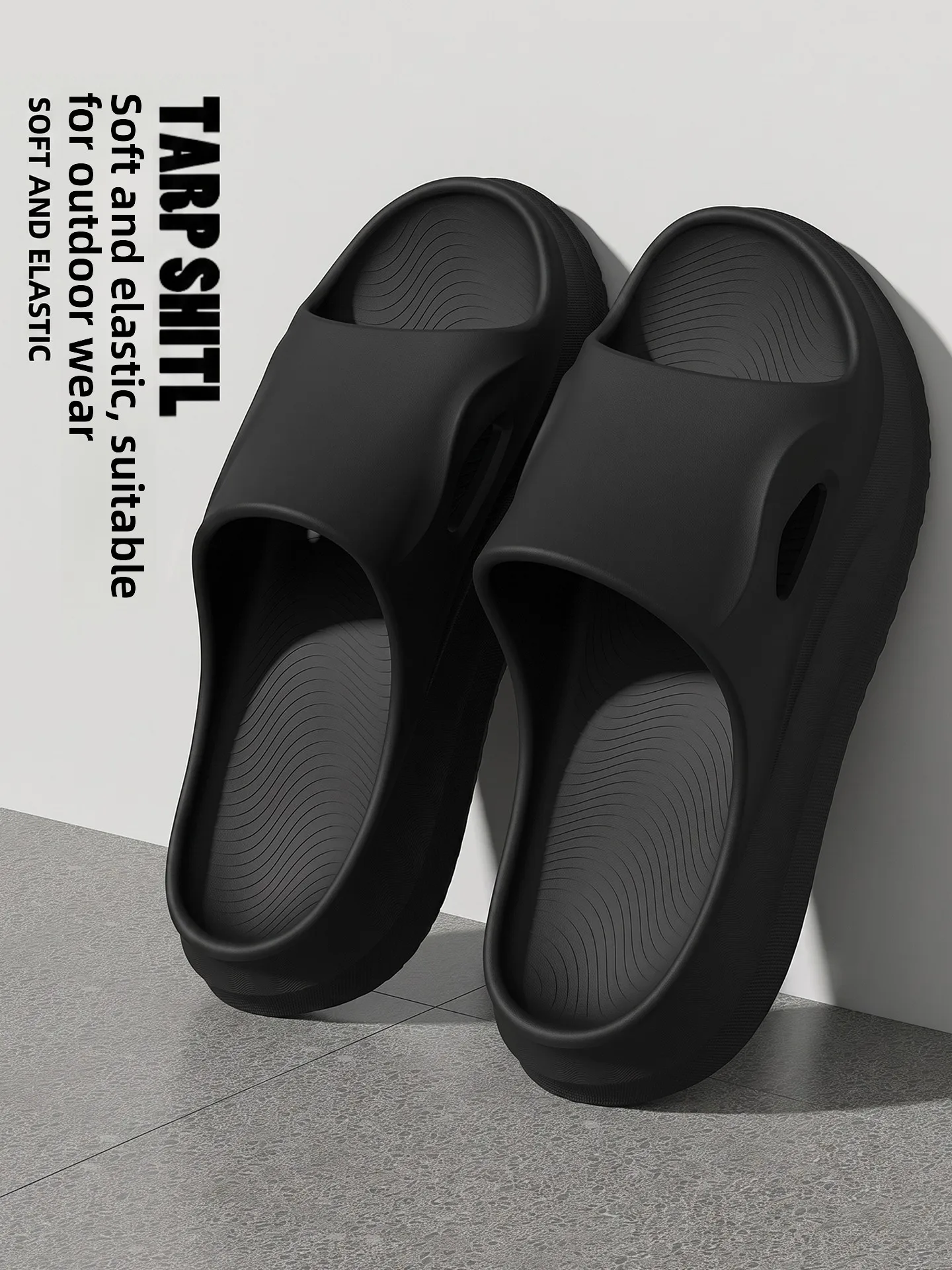Men's Arch Support Slippers Summer Outdoor Wear EVA Thick Bottom Anti-Slip Odor Control High-End Casual Sandals for Middle-Ag...