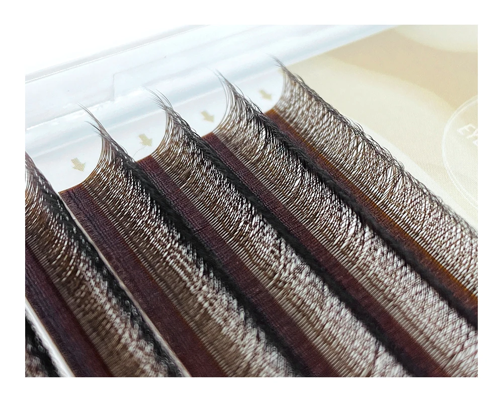 NATUHANA W-Form 5D 4D 3D Farbige Wimpernverlängerungen Vorgefertigte Volumenfächer W-Form Wimpern Natürliche Weiche Künstliche Wimpern – Detail 10