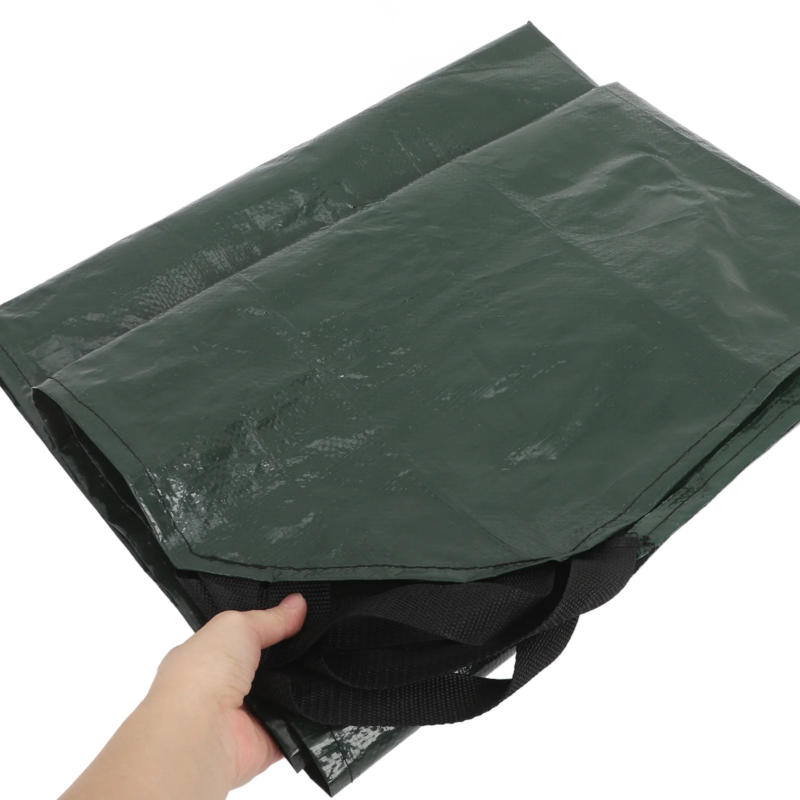 حقيبة حمل الحديقة قماش القنب القابل لإعادة الاستخدام مع مقابض قوية لسهولة النقل والتخلص من الحطام ساحة حديقة قماش القنب #6