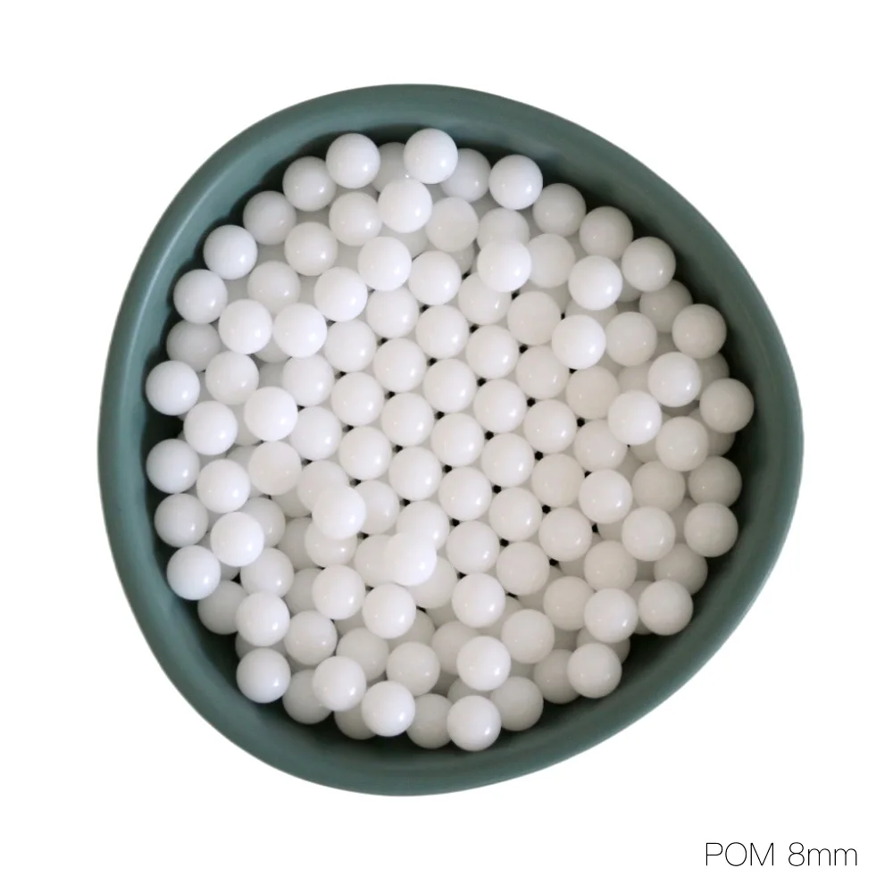 8mm Delrin Polyoxymethylene ( POM ) / Celcon Solid Plastic Balls for Ball Valves and Bearings