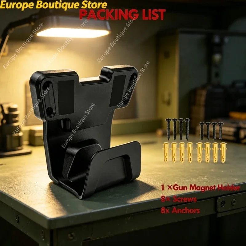 

2026 Magnetic Gun Mount Nylon Bracket Safety Trigger Guard Wall Display Stand Holder