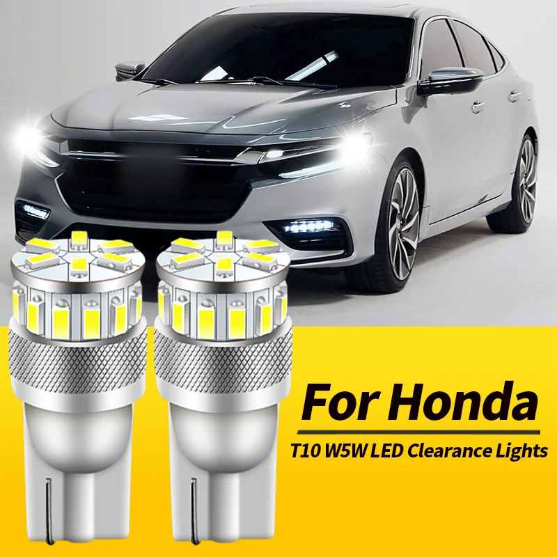 

2 шт. T10 W5W светодиодные габаритные огни, парковочные лампы Canbus для Honda Insight 2009-2014 Legend 1996-2013 S2000 99-09, автомобильные аксессуары