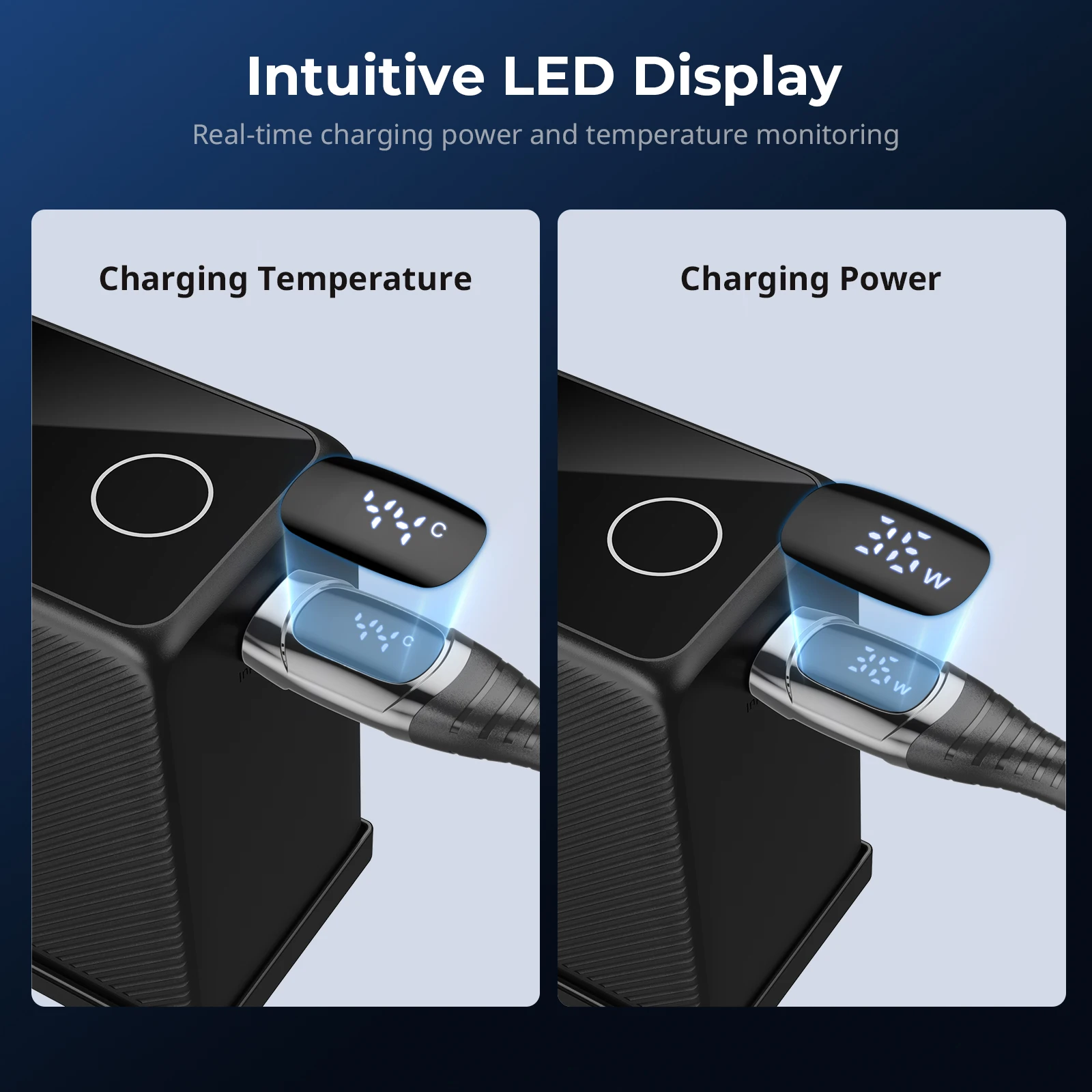 كابل طاقة SmallRig 240 وات مع شاشة LED يدعم PD 3.1 شحن سريع لـ V-Mount لـ NP-F لبطاريات كاميرا USB-C للهاتف 5113