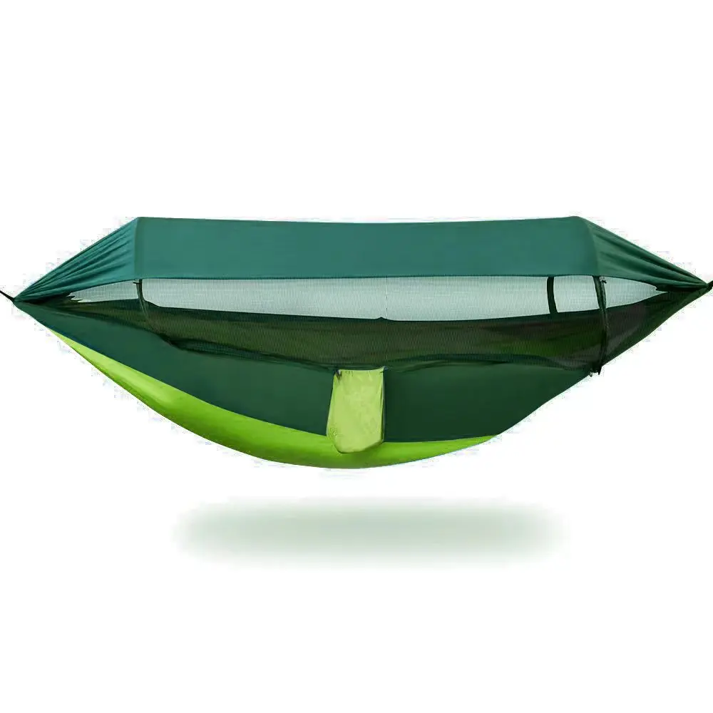 

New hammock outdoor double anti-rollover automatic quick-opening mosquito net