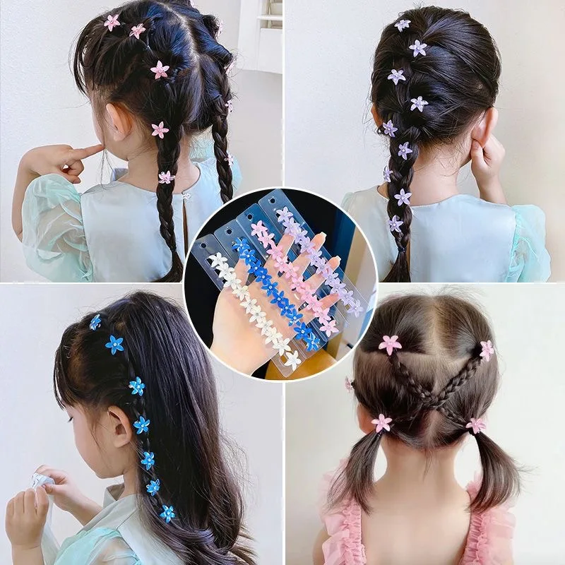 10PCS New Flower Princess Girls Cute Hair Buckle Hairpins Children Headwear Hairgrip Hair Clips Hair Accessories