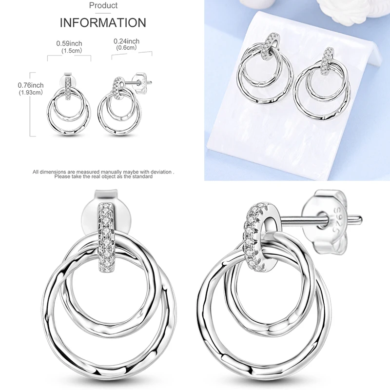 925 Sterling Silber Ohrstecker Kirsche Delfin Avocado Schmetterling Biene Blume Feder Bunter Schmuck Geschenk für Frauen Mädchen – Detail 33