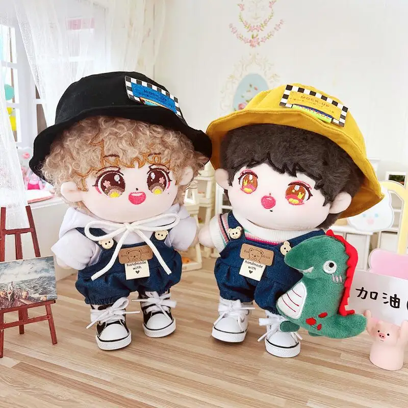 

24 Style 20CM Doll Clothes Suspender Trousers Overalls Dress Up Cute Plush Dolls Accessories Kpop EXO idol Dolls Gift DIY Toys