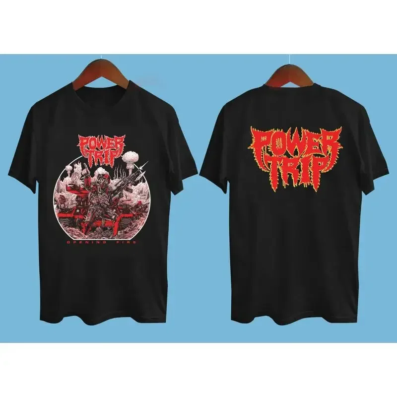 Power Trip Opening Fire  Black Size S 2345Xl T Shirt