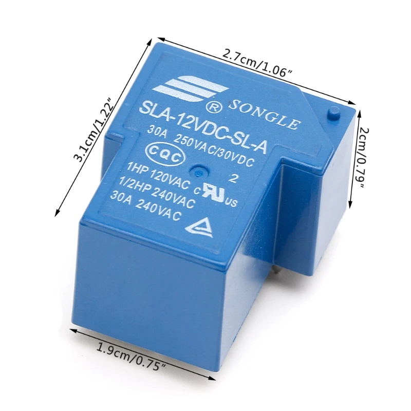 

5PIN 12V 30A Power Relays SLA-12VDC-SL-A High Current Coil Power PCB Dropship