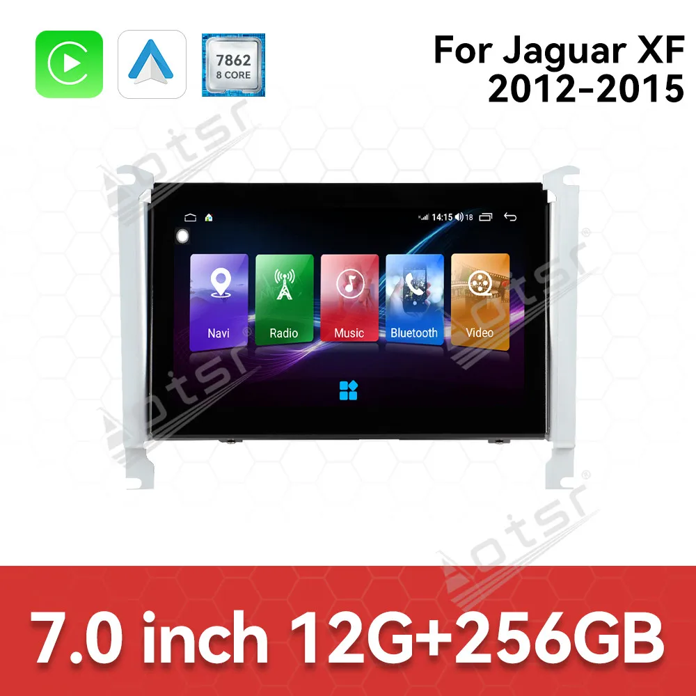 Touch Screen Android 14 Auto Multimedia Car Radio For Jaguar XF 2012-2015 Car GPS Navigation Audio Stereo Head Unit Carplay - view 6