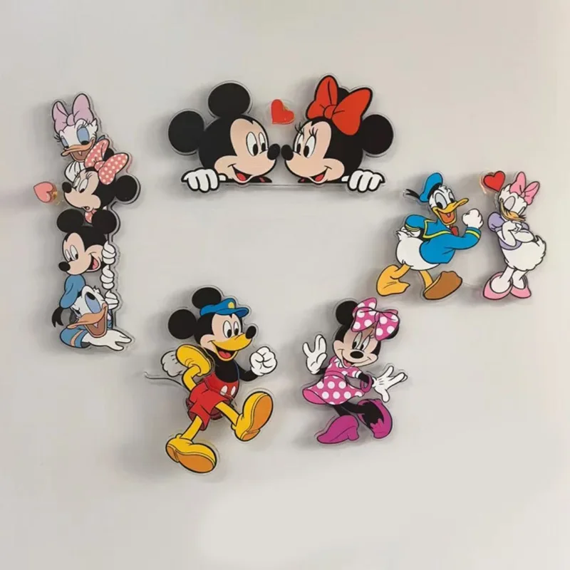 

Магнит на холодильник с Микки Маусом Диснея, фото, настенная доска для объявлений, магнитная мебель для дома, украшение на холодильник, подарки