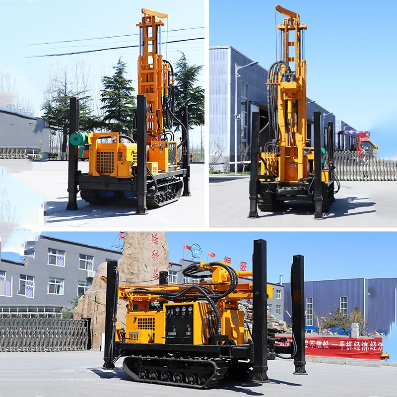 Deep Water Well Drilling Machine Track-type Hydraulic Water Well Drilling Rig Concrete Truck Drilling Machine for Sale