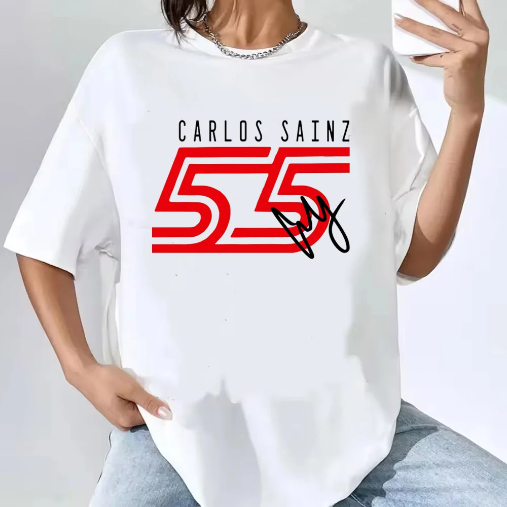 Carlos Sainz shirt women aesthetic Graphic kawaii Classic t-shirt Trendy Classic hip hop Y2k Comfortable